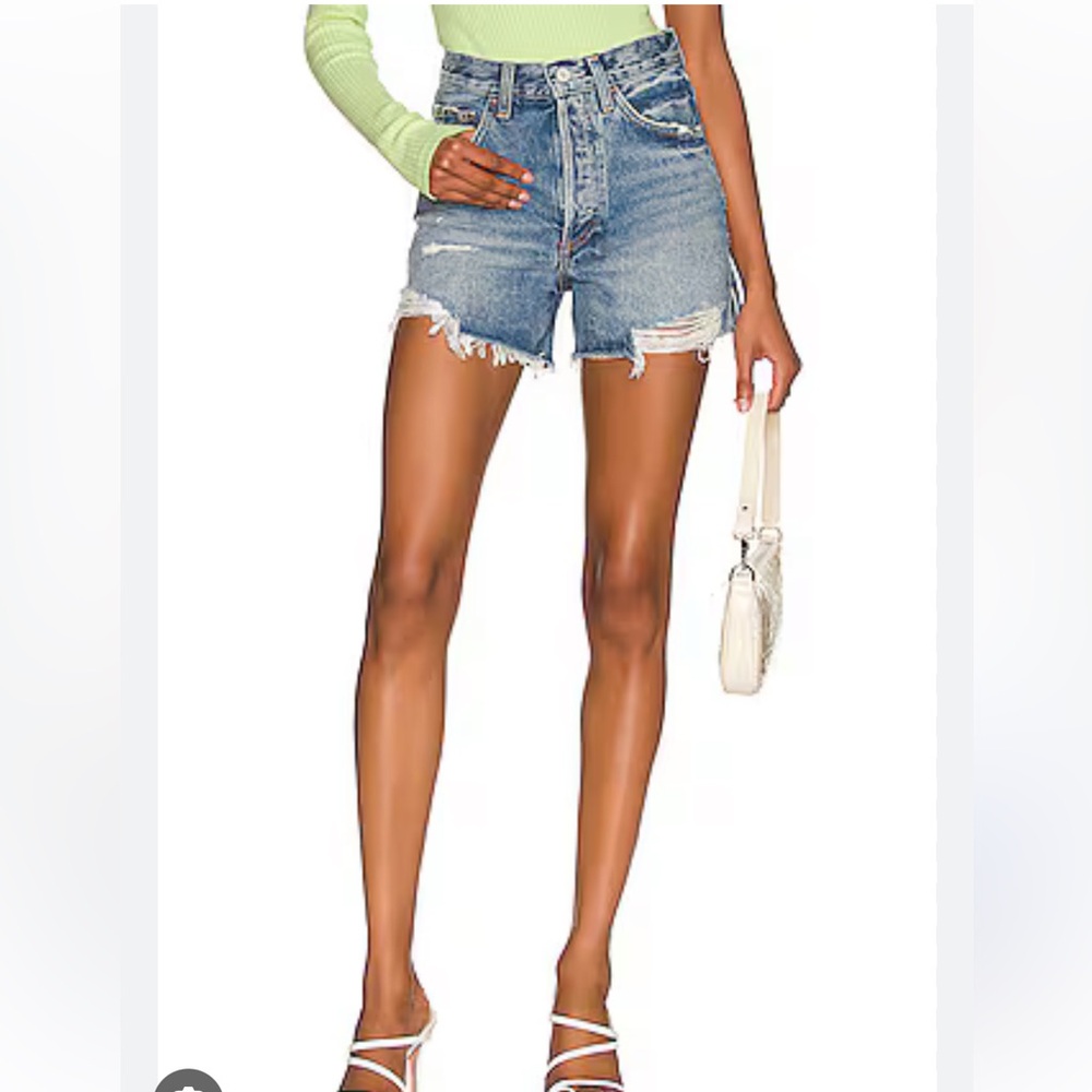 Hudson Distressed Jean Shorts — image 2 of 8
